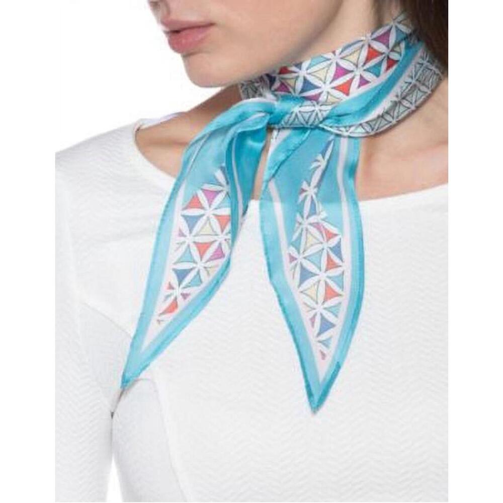 Giani Bernini Womens Geo-print Kite Scarf, Turqaqua, One Size NWT
